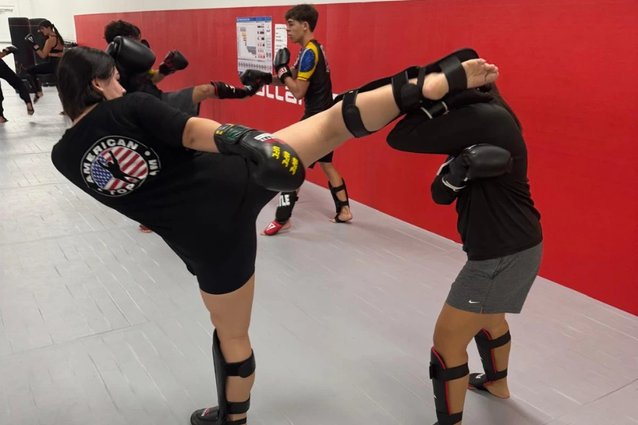 Muay Thai and boxing striking class at ATT Winter Garden